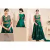 Celebrity Ayesha Takia Bottle Green Color Silk Salwar Kameez | FH552782643