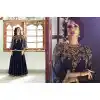 Pakistani Designer Navy Blue Color Silk Anarkali Churidar Suit | FH553382738