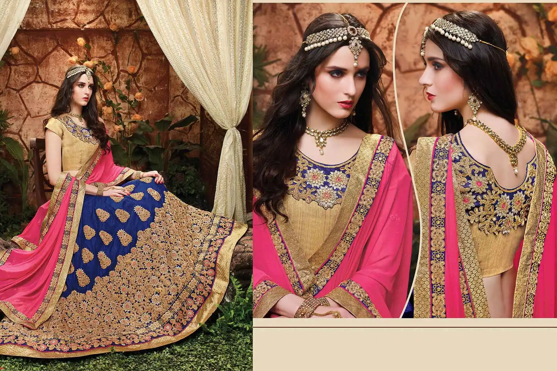 Blue Color Silk Circular Style Indian Traditional Wear Lehenga Choli | FH555883002