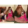 Deep Pink Color Silk Circular Style Indian Traditional Wear Lehenga Choli | FH555883004