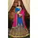 Azure Blue Color Silk Circular Style Indian Traditional Wear Lehenga Choli | FH555883005