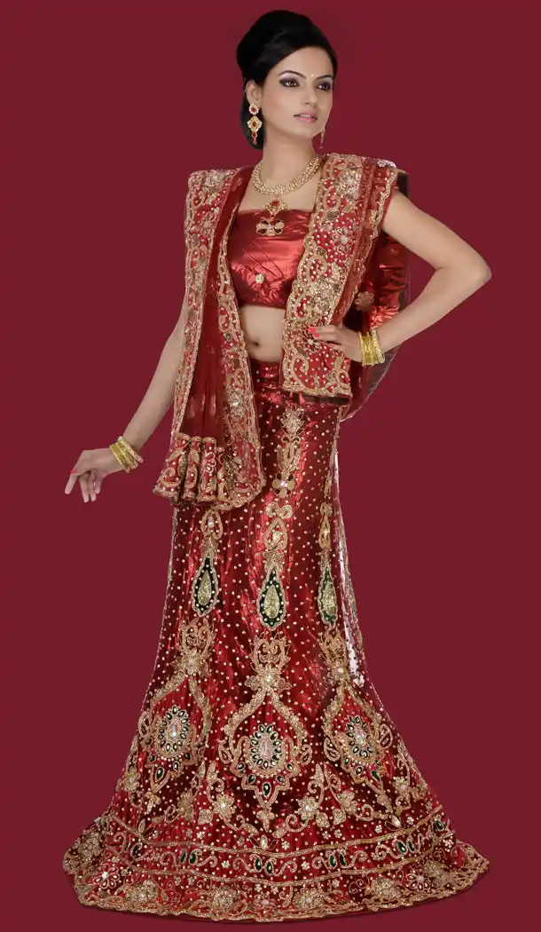 Mermaid Cut Style Wedding Bridal Wear Lehenga Choli in Cadet Blue Color and Net | FH556683076