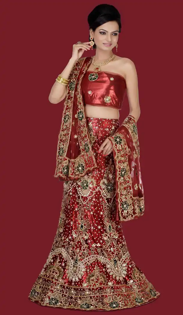 Bridal Wear Mermaid Cut Style Wedding Lehenga Choli in Cadet Blue Color and Net | FH556683077