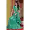 Bridal Indian Wedding Lehenga Choli in Emerald Color Net with Circular Style | FH558683333