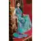 Bridal Indian Wedding Lehenga Choli in Turquoise Color Net with Circular Style | FH558683335