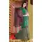 Bridal Indian Wedding Lehenga Choli in Emerald Color Net with Circular Style | FH558683337