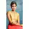 Honey Color Brocade Designer Wear Readymade Band Collar Blouse | FH562683924