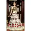 Off White Color Silk Digital Print Long Pakistani Eid Festive Salwar Kameez | FH562883811
