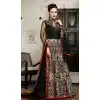 Black Color Silk Digital Print Long Pakistani Eid Festive Salwar Kameez | FH562883819