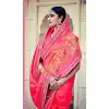 Pink Color Dupioni Raw Silk Designer Sari blouse | FH563083838