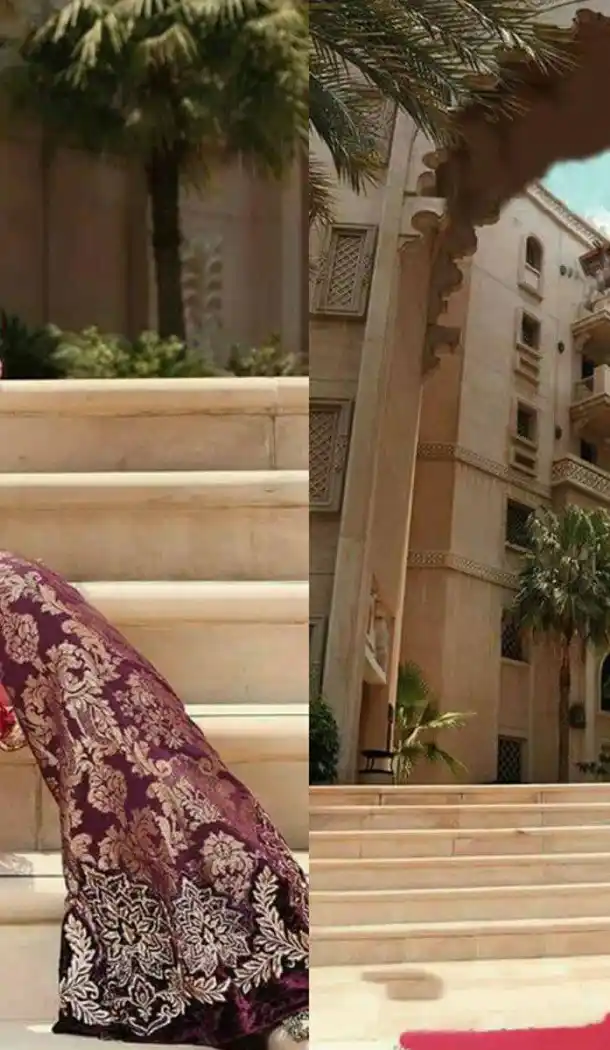 Red Color Georgette Embroidered Straight Cut Palazzo Suit | FH563183843