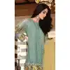 Grey Color Georgette Embroidered Straight Cut Palazzo Pants Suit | FH563183846