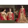 Tan Brown Color Silk Embroidered Traditional Circular Lehenga Choli | FH564584022