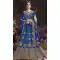 Blue Color Silk Embroidered Traditional Circular Lehenga Choli | FH564584026