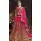 Embroidered Deep Pink Color Silk Traditional Circular Lehenga Choli | FH564584029