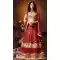 Crystals Stones Silk Red Color Party Wear A Line Lehenga Choli | FH564684030