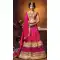 Crystals Stones Silk Deep Pink Color Party Wear Circular Lehenga Choli | FH564684032