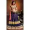 Crystals Stones Silk Blue Color Party Wear Circular Lehenga Choli | FH564684034