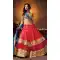 Crystals Stones Silk Deep Pink Color Party Wear Circular Lehenga Choli | FH564684035
