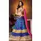 Crystals Stones Silk Blue Color Party Wear Circular Lehenga Choli | FH564684038