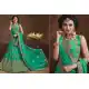 Embroidery Silk Green Color Wedding Sangeet Lehengas Choli | FH564784044