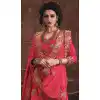 Embroidery Silk Deep Pink Color Wedding Sangeet Lehengas Choli | FH564784045