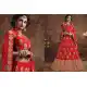 Embroidery Silk Red Color Wedding Sangeet Lehengas Choli | FH564784048
