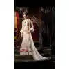 White Color Georgette,Net Designer Wear A Line Lehenga Choli | FH567684337