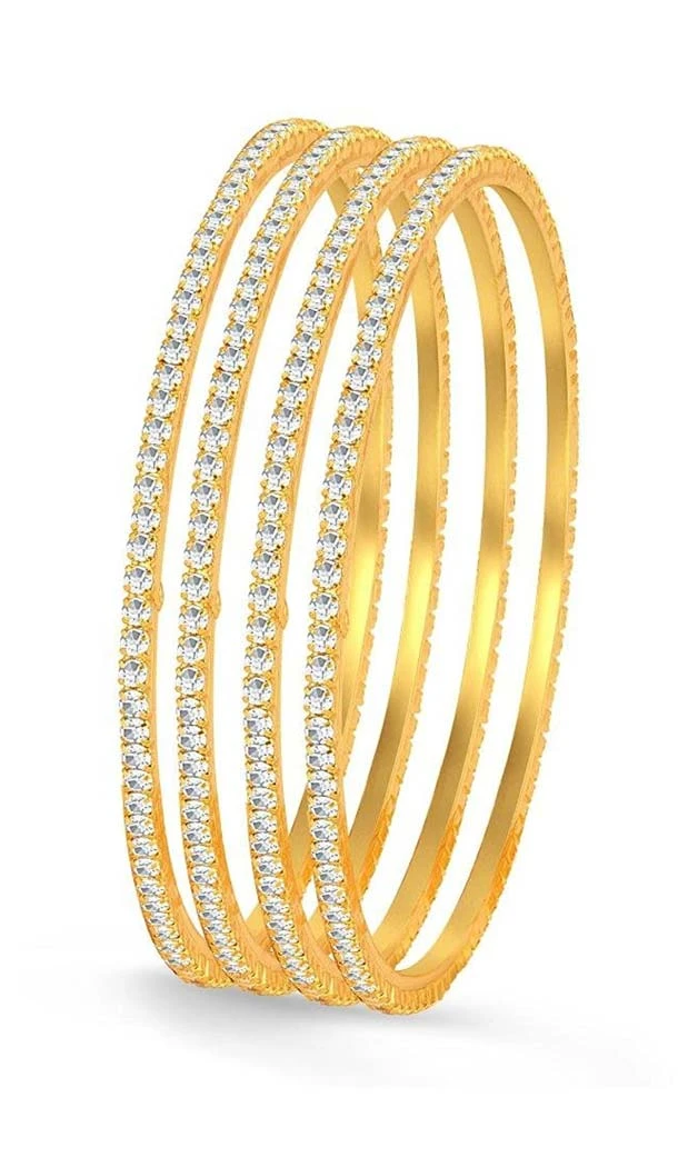 Taiwan Shell Pearls Gold Color Artificial Bangles | FH567784355