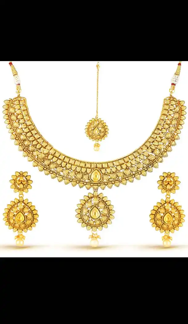 New Incredible Look Womens Gold color Artificial Jewellery Set | FH567884363