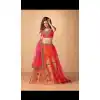 Banarasi Silk Circular Style Traditional Lehenga Choli in Orange Color | FH572584801