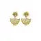 Women Gold Color Artificial Chandelier Style Fancy Earring | FH573885031