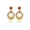Gold Color Artificial Chandelier Style Fancy Earring | FH573885032