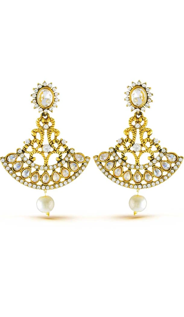 Creative gold artificial jewellery earrings | FH573885036