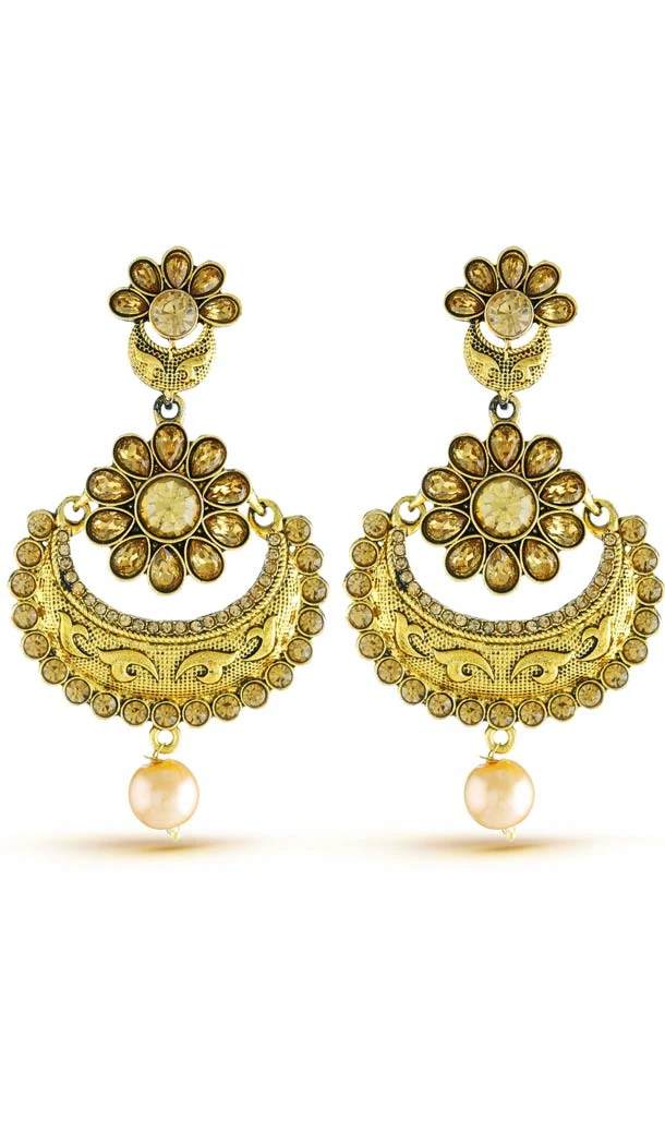 Perfect Look Gold Drop Earrings | FH573885038
