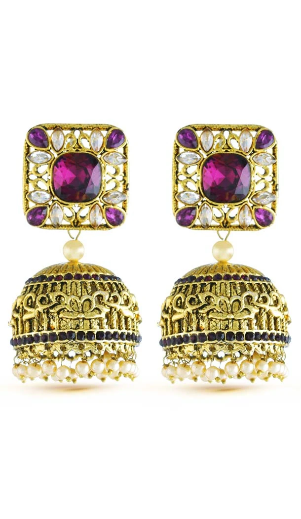 New look Gold Color Artificial Jewellery Jhumki Earring | FH573885045