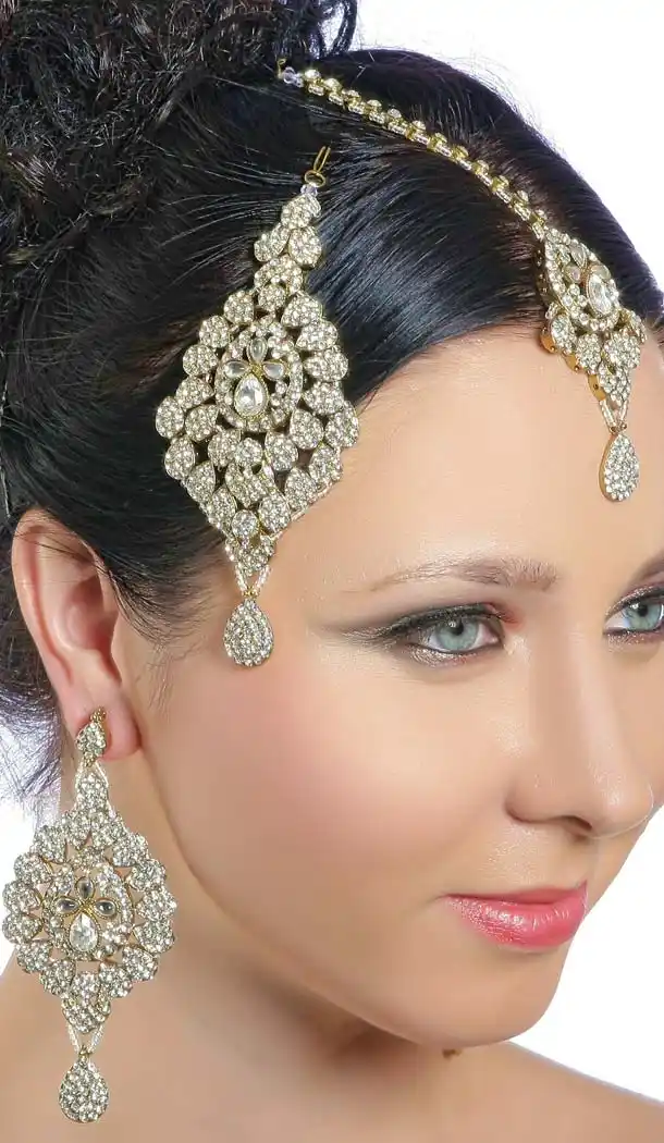 Wonderful White Artificial Jewellery Brass Earrings | FH610788816