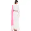 Women White Color Embroidery Designer Wear Ready-made Suits | FHRT727332247