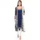Blue Color Faux Georgette Designer Wear Ready-made Suits | FHRT727332252
