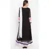 Black Color Faux Georgette Readymade Palazzo Suit | 310636151