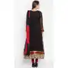 Faux Georgette Black Color Readymade Churidar Suit | 310636152