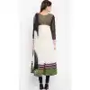 Faux Georgette Crème Color Readymade Churidar Suit | 310636155