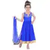 Stunningly Blue Color Net Embroidery Readymade Salwar Kameez | 332139280