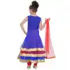 Multi Color Net Readymade Kids Girls Churidar Suit | 332139293