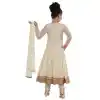 Off Whait Color Net Readymade Kids Girls Churidar Suit | 332139294