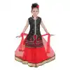 Black Color Net Readymade Kids Girls Suit | 332139301