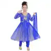 Blue Color Net Readymade Kids Girls Anarkali Suit | 332139303-A