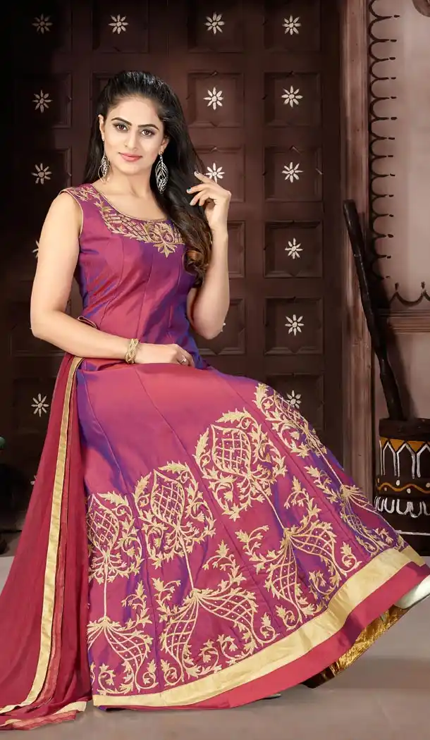 Maroon Color Spenic Party Wear Readymade Gowns | 333939514