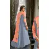 Mashlin Silk Grey Color Casual Party Wear Readymade Gowns | 335239673
