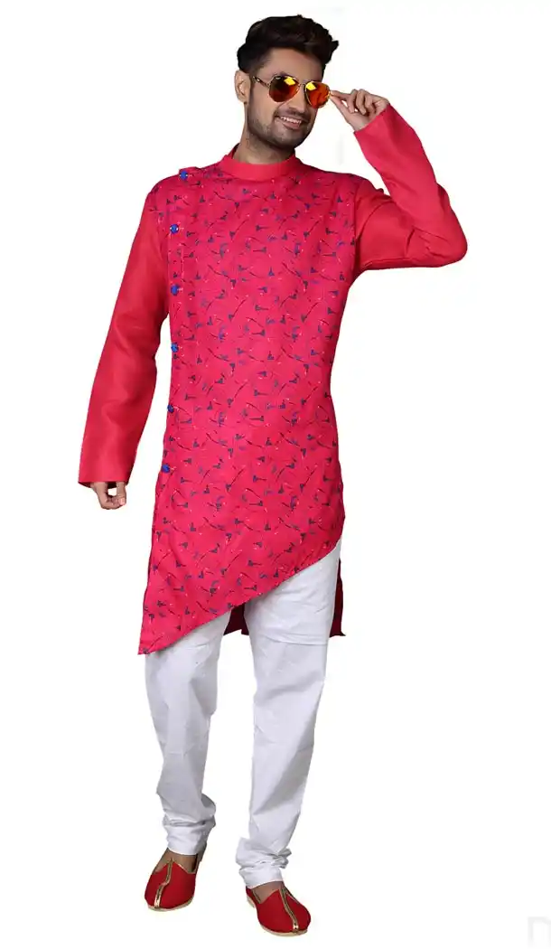 Exotic Pink Color Cotton Casual kurta Pajama | 336639823